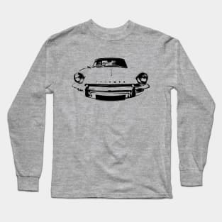 Triumph Spitfire Mk3 1960s British classic car monoblock black/white Long Sleeve T-Shirt